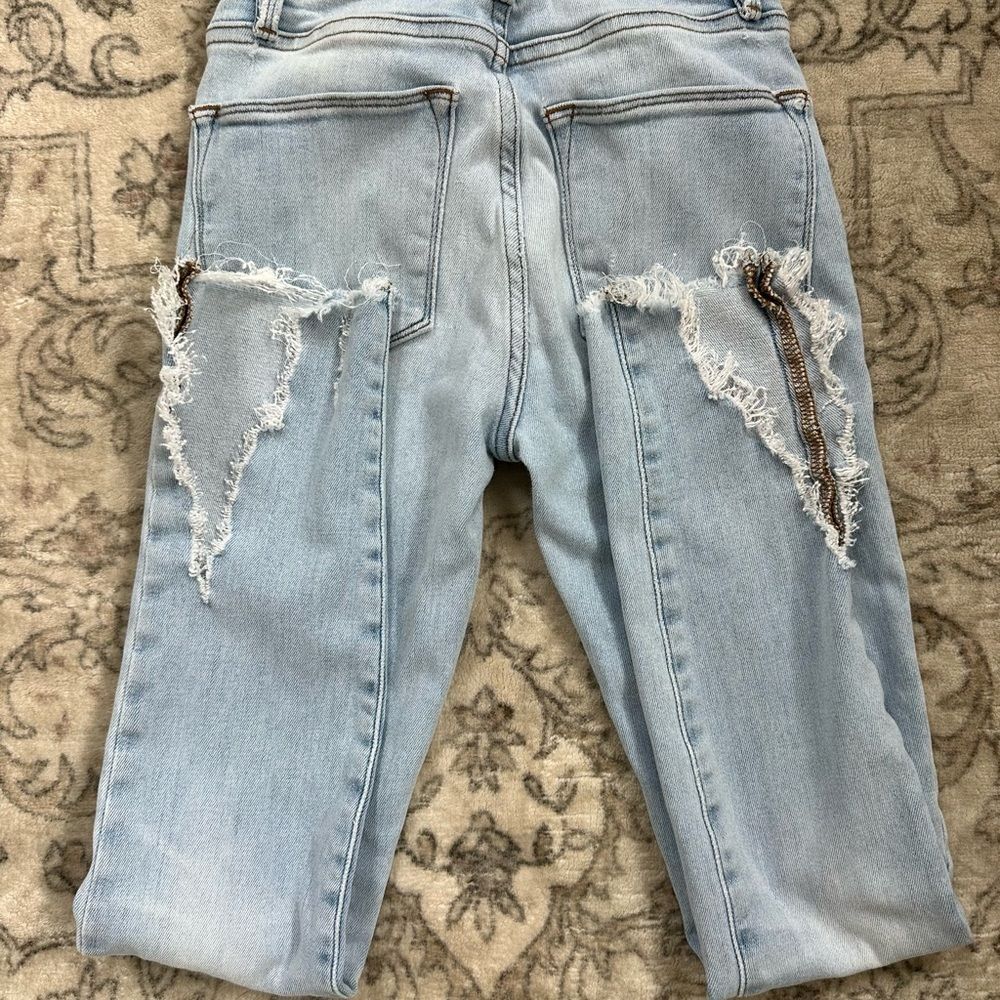 Frame Distressed Jeans Le High Skinny Size 24 - Picture 5 of 5